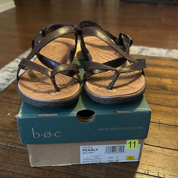 b.o.c. Kids Dark Brown Sandals - Picture 1 of 6